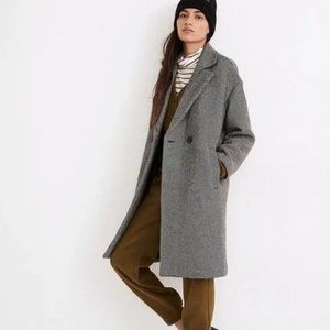 Madewell Averdon Coat in Herringbone Insuluxe Fabric